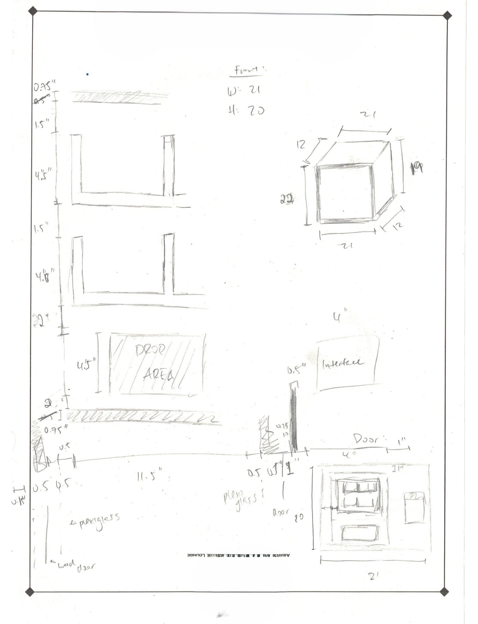 Overall Dimensions of Vending Machine (1)